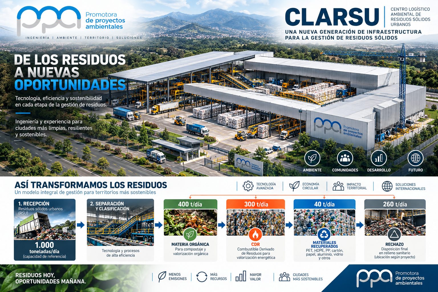 Ilustración conceptual del modelo CLARSU